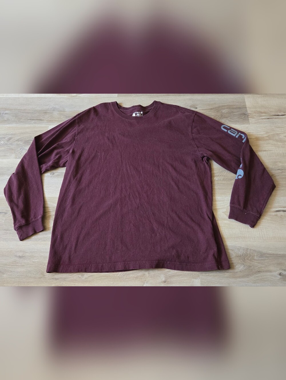 Carhartt Men's Long-Sleeve Crew Neck Tee - Maroon